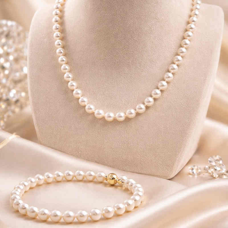 Колие и гривна от перли Laguna